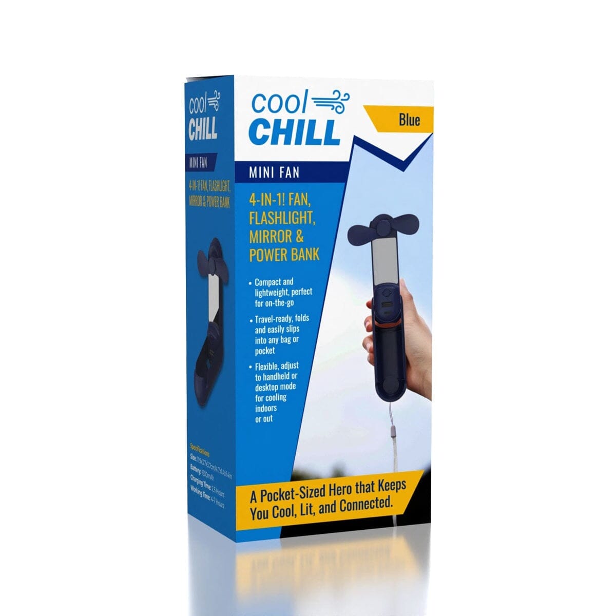 Cool Chill 3 in 1 Handled Mini Fan - Multi Color