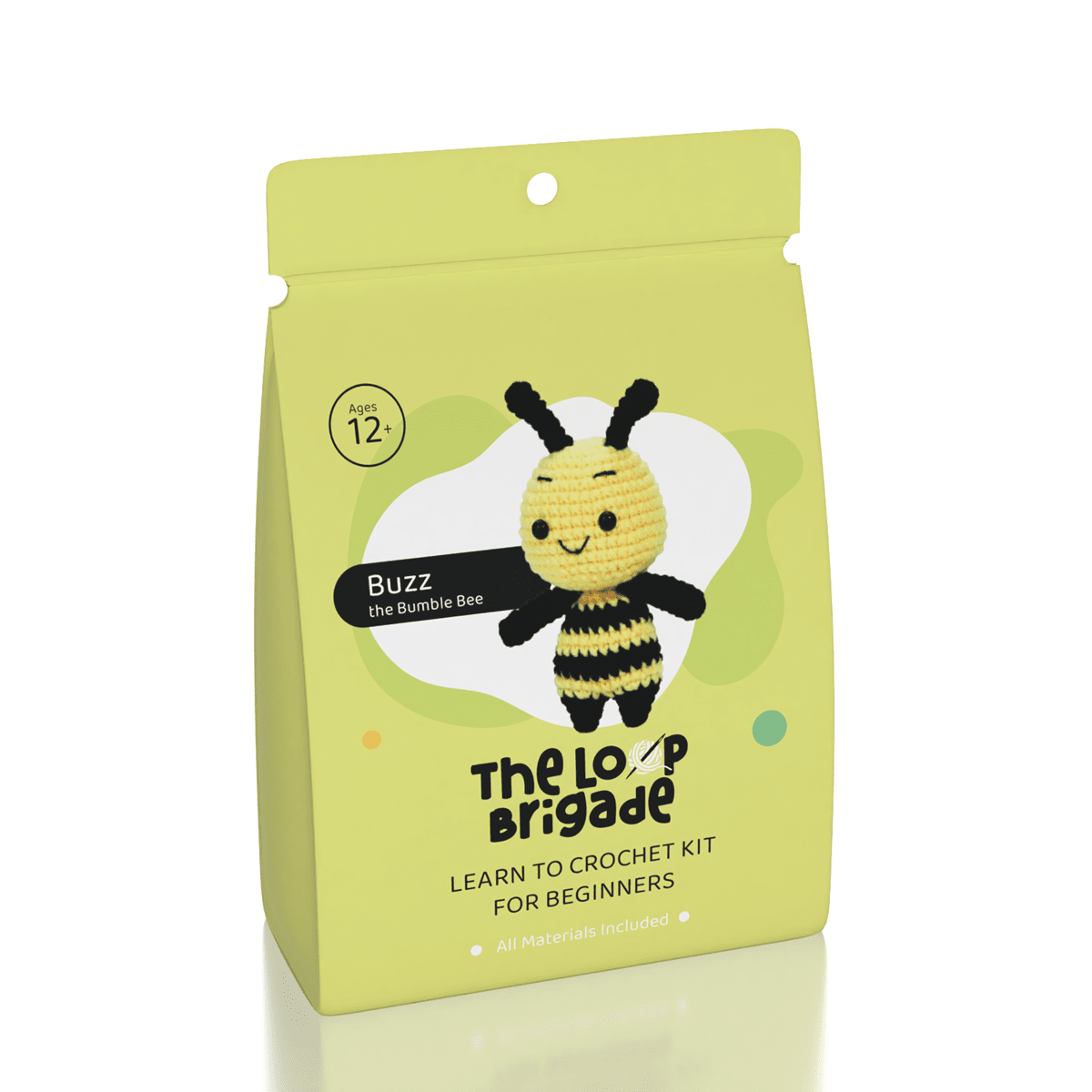 The LOOP Brigade: DIY Mini Crochet Plush Toy Complete Kit For Beginners - Chanel the Bumble Bee