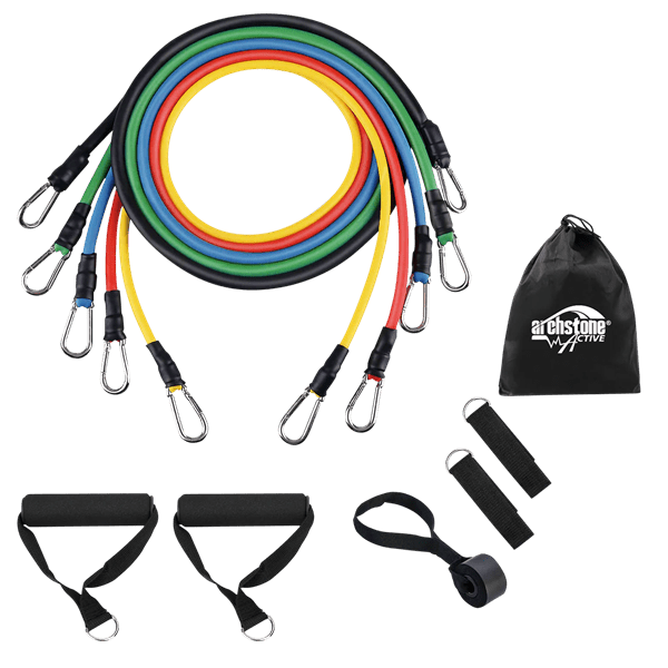 Archstone Active: Door Anchor Resistance Bands - Pack of 1 Set (5pc)