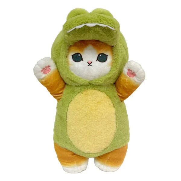 Mofusand 12" Cat Dress-Up Plush Doll Toy in Crocodile Costume